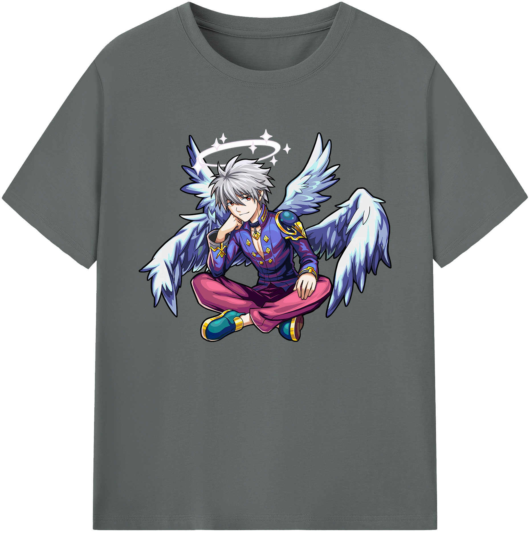 （画像用） EVA 新世紀エヴァンゲリオン 綿100％ メンズ半袖Tシャツ｜肌触りやわらか＆通気性